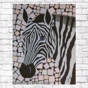 Primary Zebra - Blue