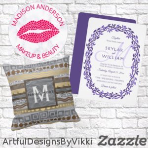 ARTFUL DESIGNS BY VIKKI ON ZAZZLE